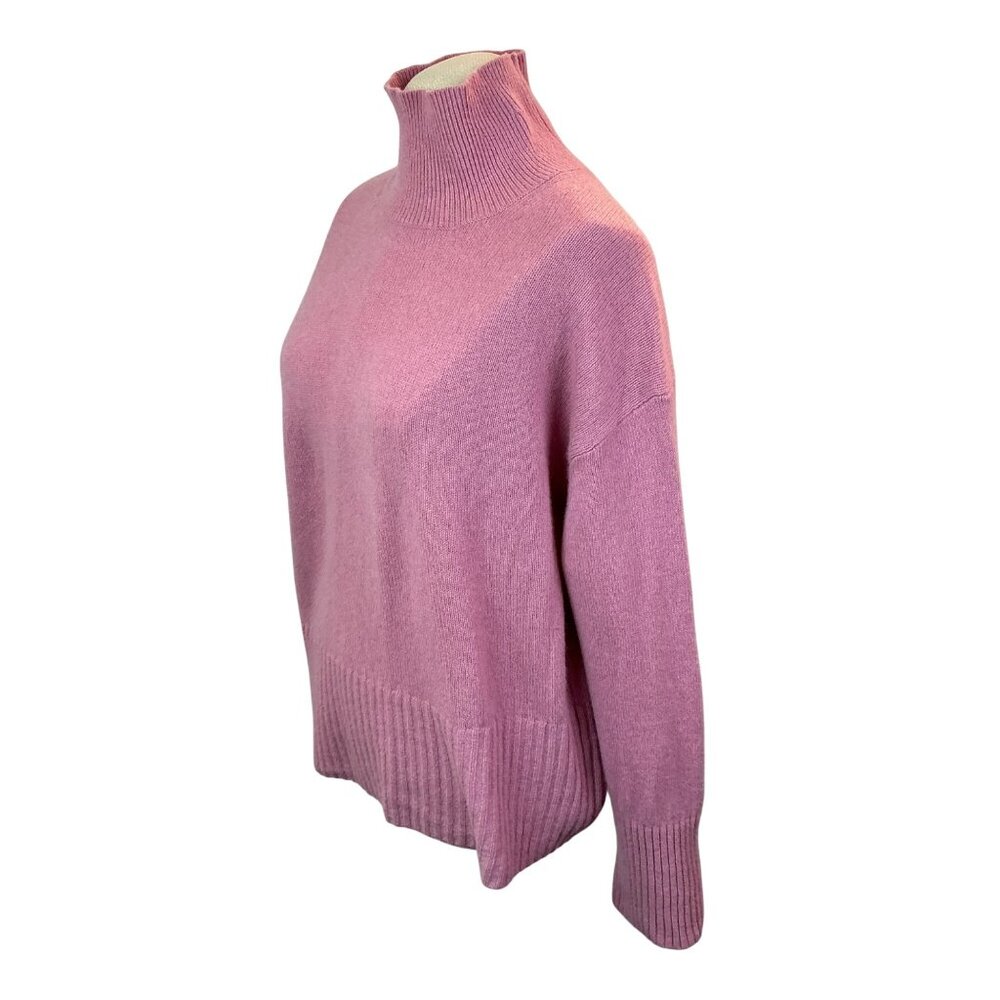 Everlane Womens Pink Recycled Cashmere Turtleneck Sweater Size S - Picture 5 of 11